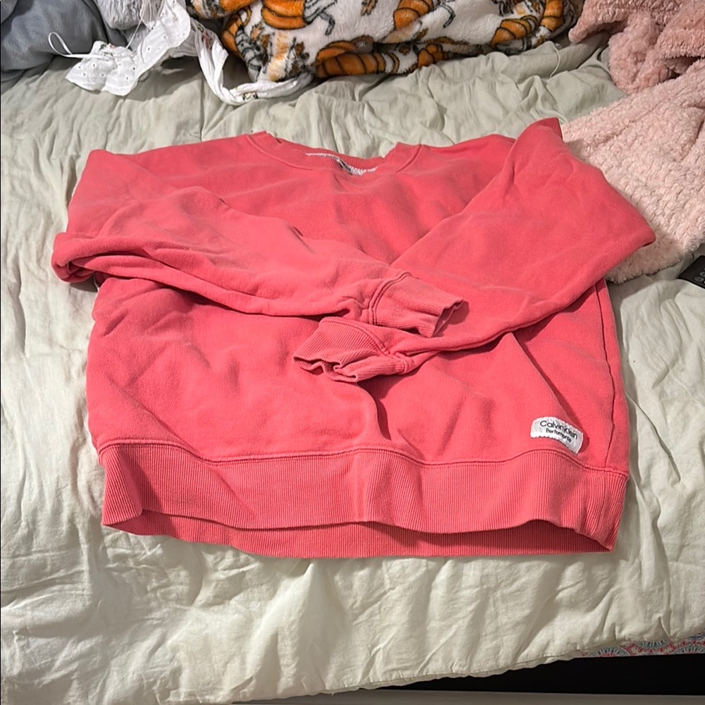 Coral Crewneck Sweatshirt